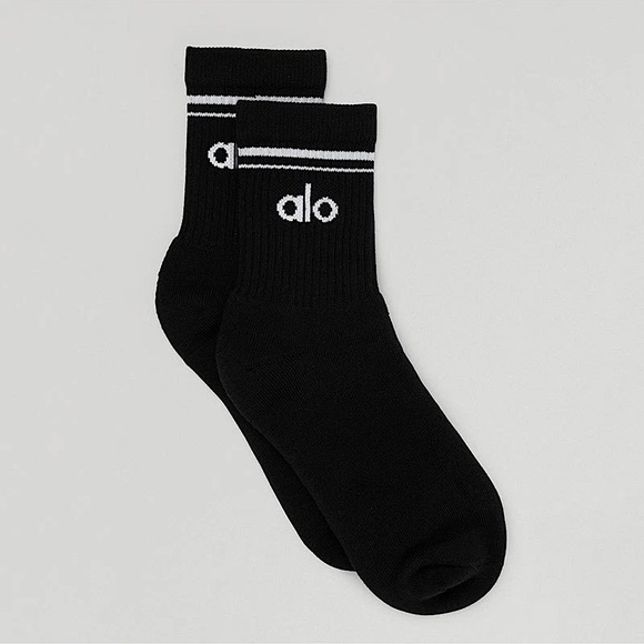 NWT ALO Yoga Athletic Half-Crew Sock Duo - Picture 7 of 13